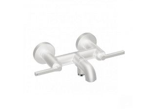 Смеситель для ванны и душа Kludi Nova Fonte Puristic 205405315 белый матовый